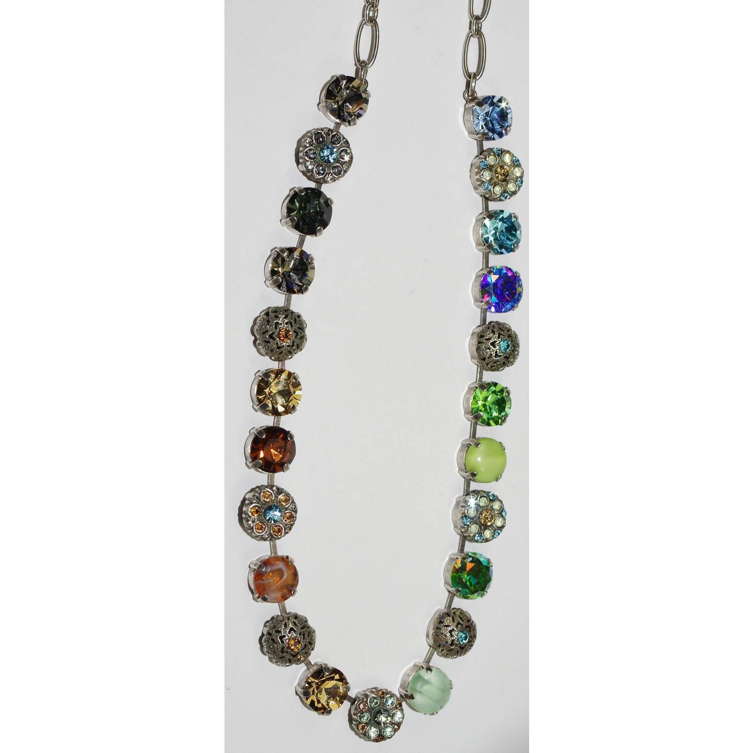 New Mariana Womens Forget Me Not Necklace In Blue Amber Green Brown Taupe 161$